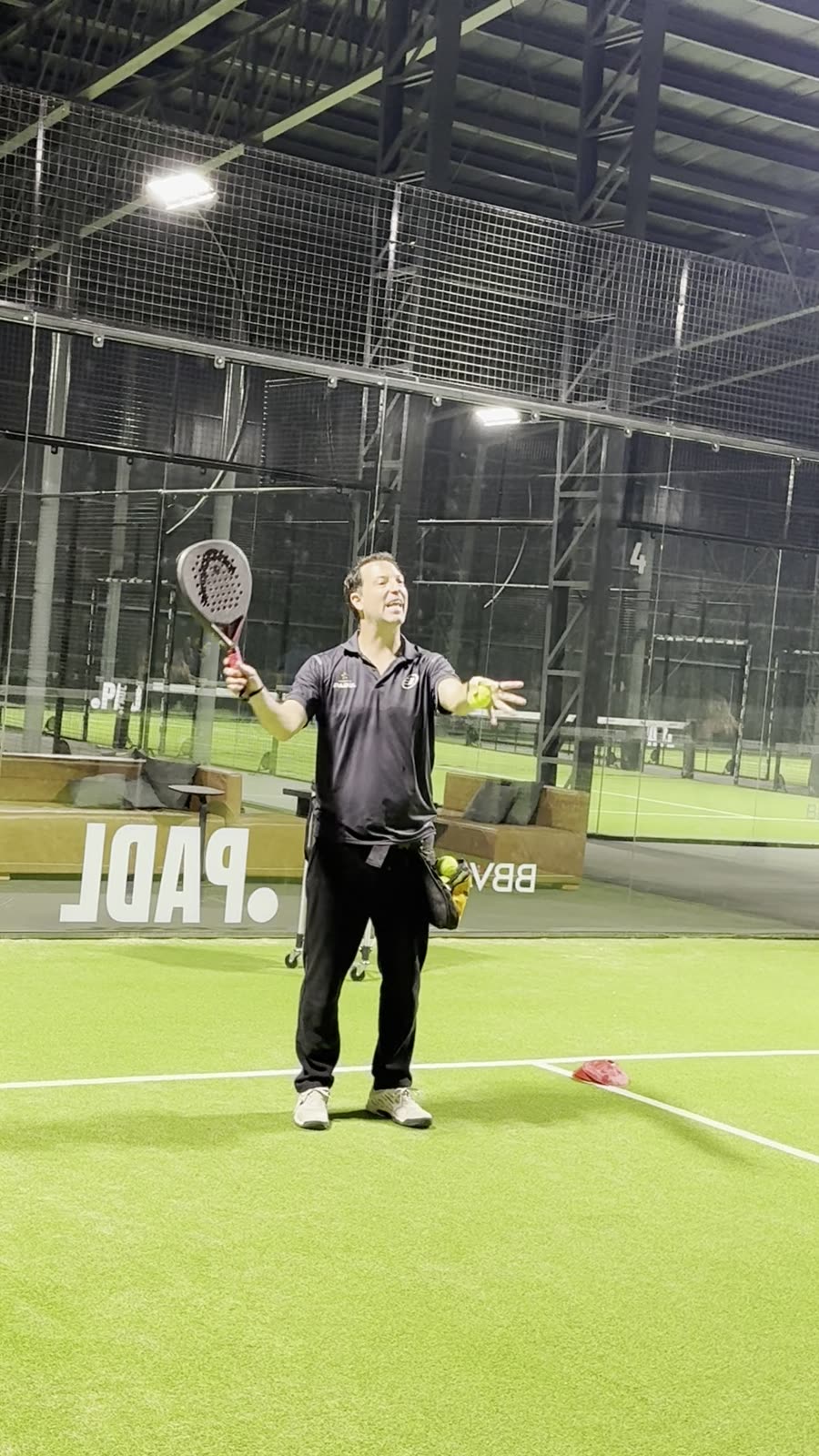 Carlos Ferretti training at the .PADL club in Argentina